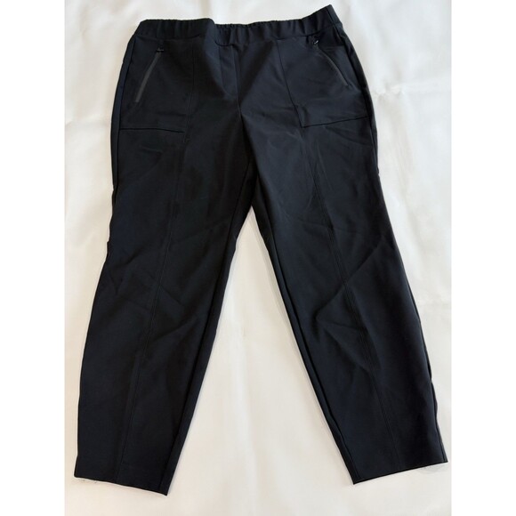 Lane Bryant Womens Trouser Pull On Pants Magic Flex Waistband Black Sz 18 a - Picture 1 of 9